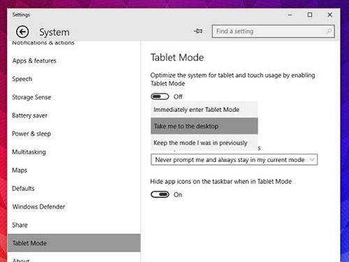 Win10 Build 10056的平板模式多控制是什么？