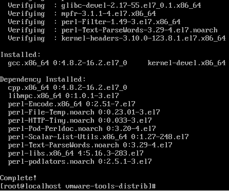 Linux(CentOS 7)命令行模式安装VMware Tools