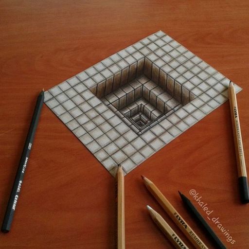 艺术家创意手绘3D立体插画图片