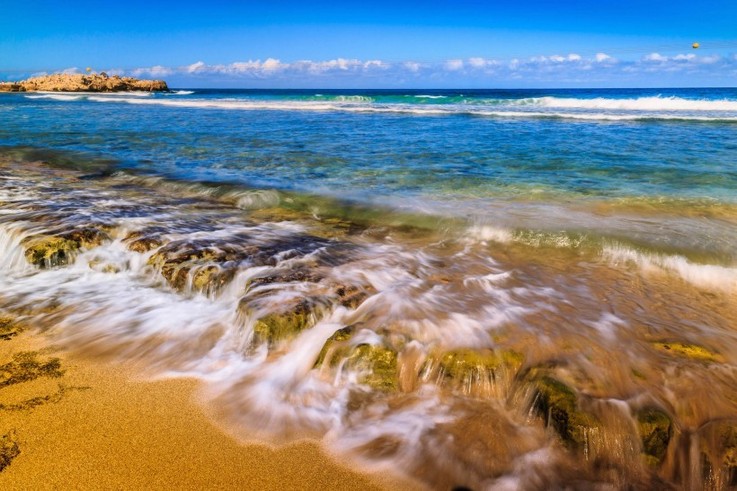 加勒比海岛国美丽的海边风景图片