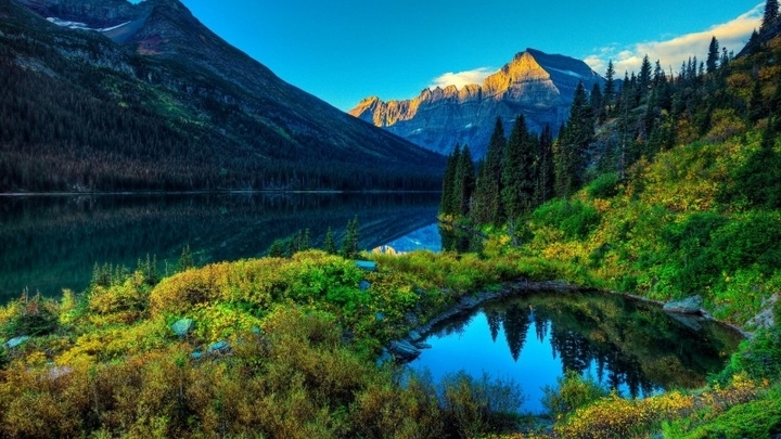 大自然青山绿水唯美风景图片摄影