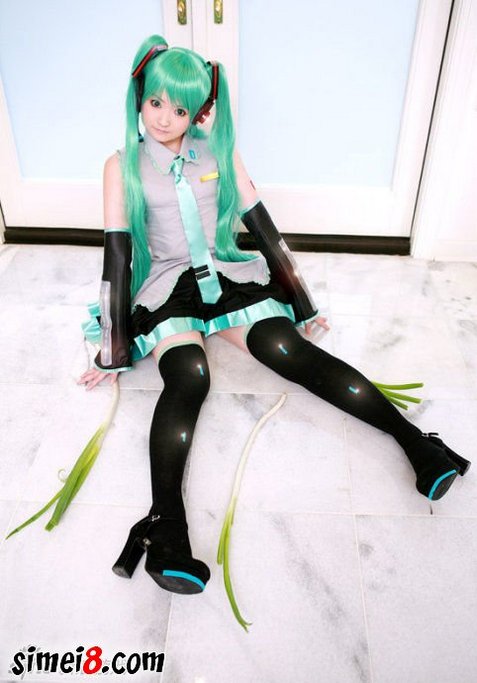 性感美眉水原有纱Cosplay初音未来