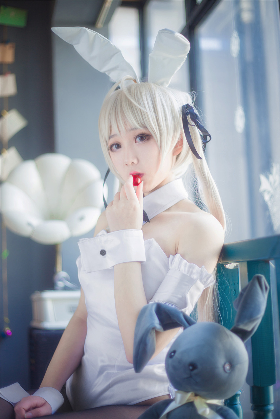 可爱cosplay美女穹妹兔女郎写真照