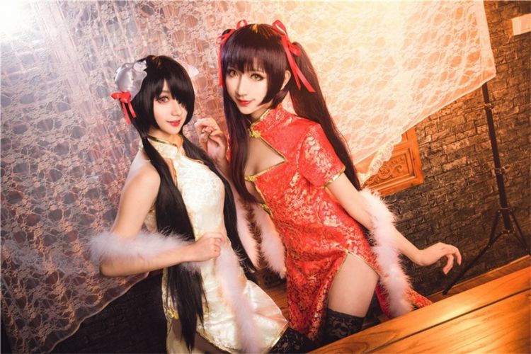 旗袍姐妹花私房cosplay性感写真