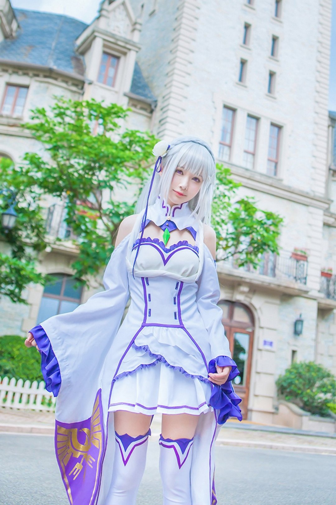 清新美女cosplay艾米莉娅唯美写真图片