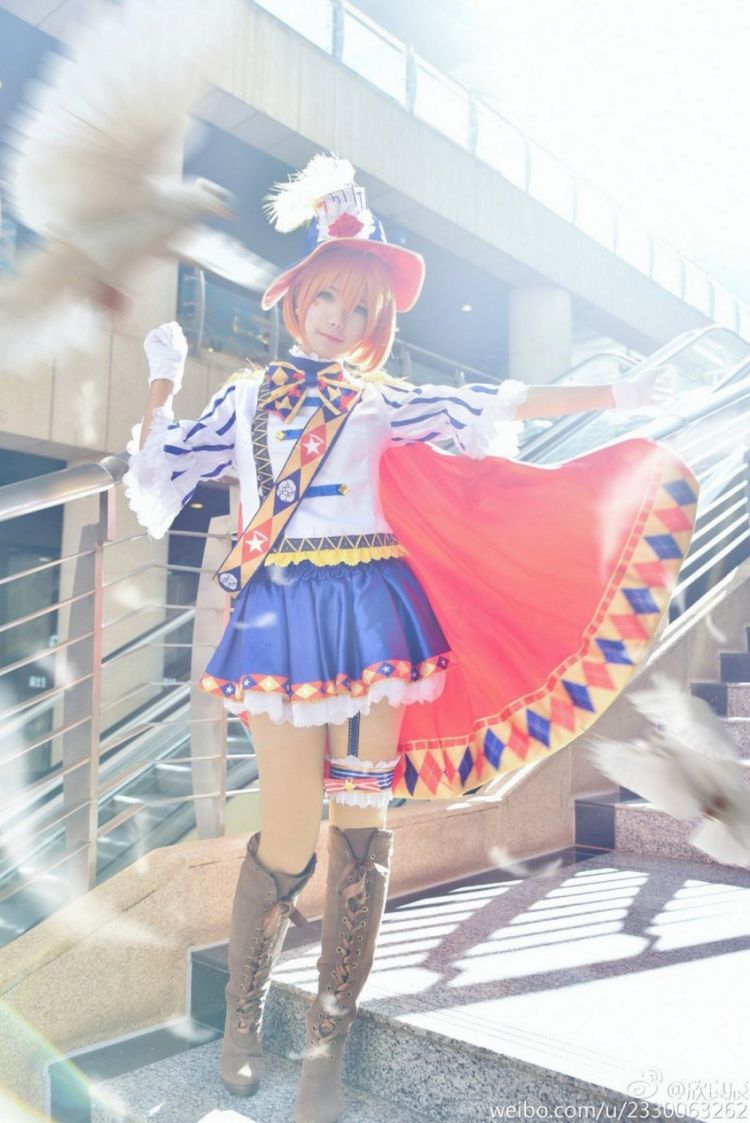 美女cosplay动漫萌妹子星空凛写真