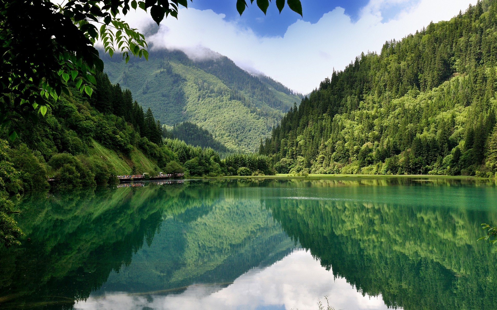 精选夏日九寨沟绝色美景山水图片