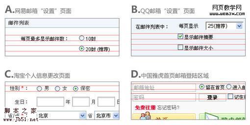 表单元素与提示文字无法对齐的问题