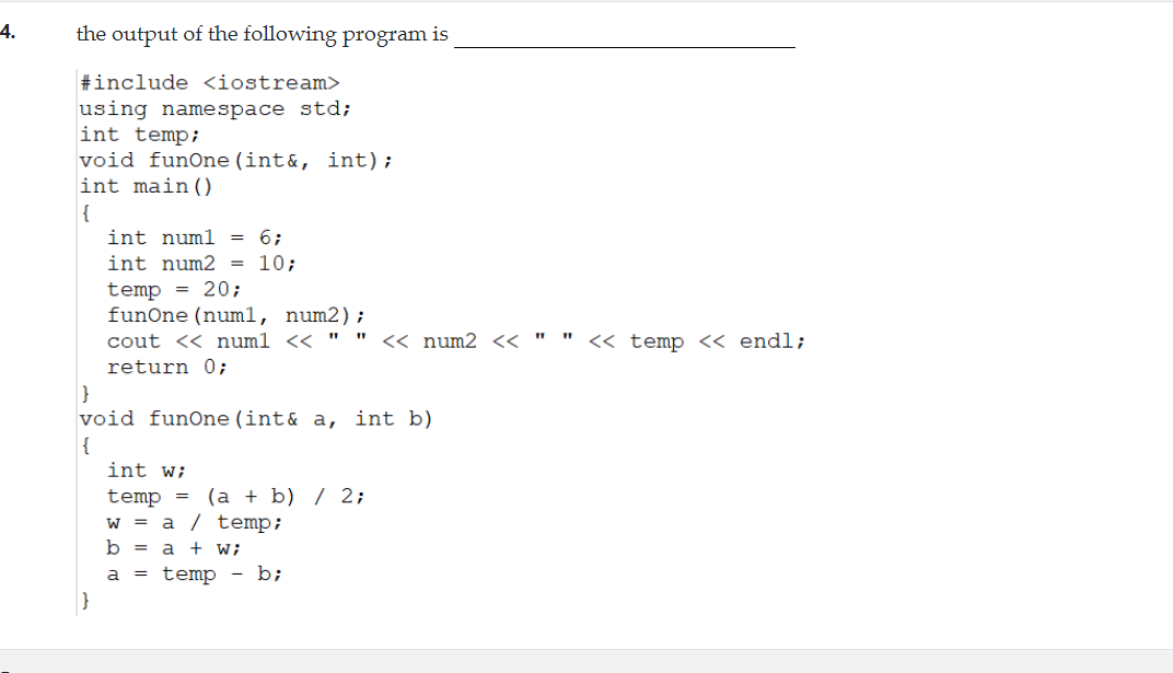 c++编程的一些练习改错题