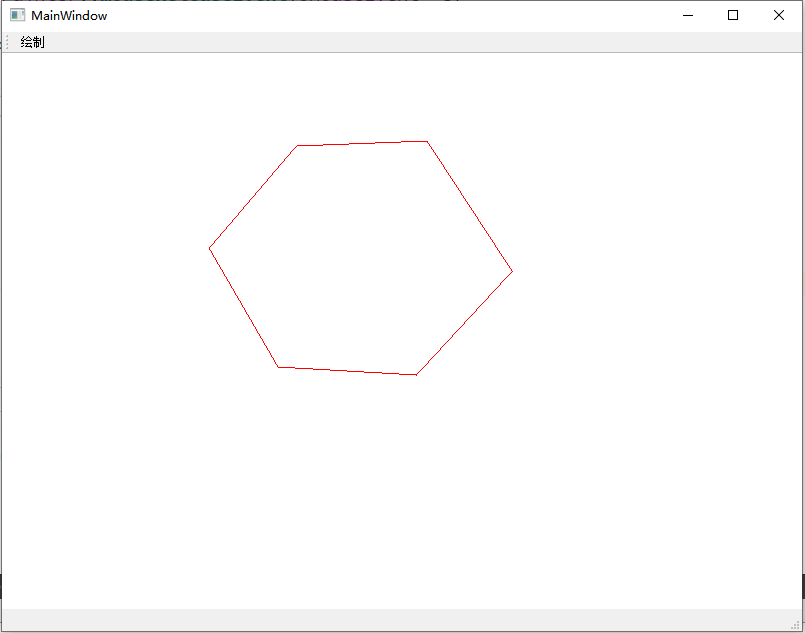 使用QT绘制一个多边形