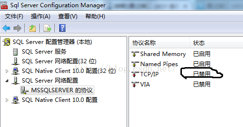 JDBC：SqlServer连接TCP/IP连接失败，到主机 的 TCP/IP 连接失败。