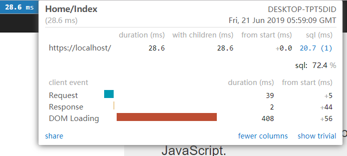 MiniProfiler监控调试MVC5以及EntityFramework6性能