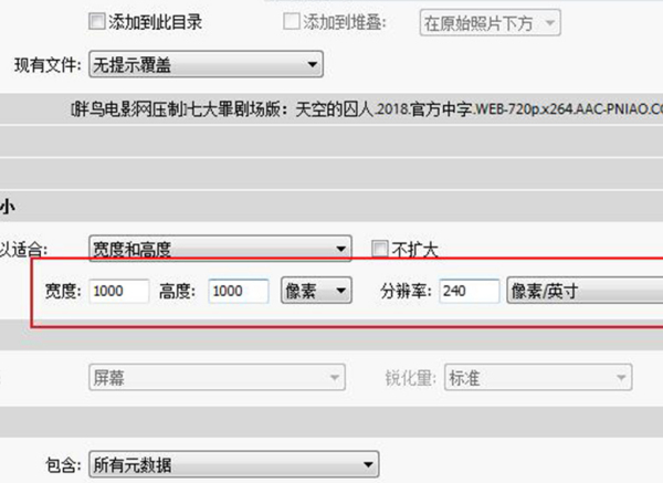 lightroom如何导出高分辨率照片