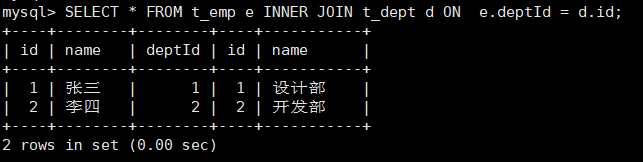 MySQL 四种连接和多表查询详解