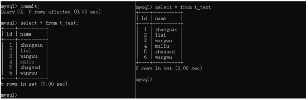 MySQL学习笔记(7)--事务