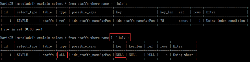 Mysql调优及索引锁机制学习