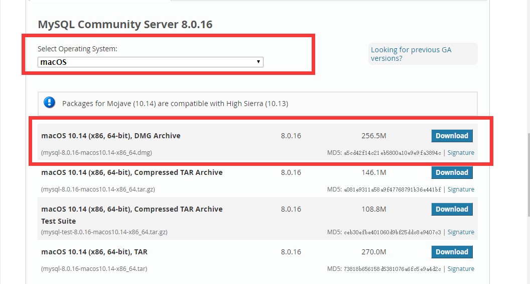 macOS下mysql 8.0.16 安装配置图文教程