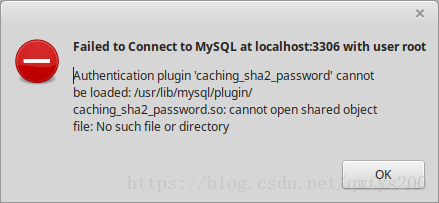 mysql 8.0 workbench 报错问题分析