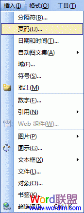 Word2003如何添加页码