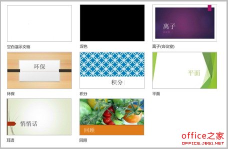 PowerPoint2013幻灯片主题的选择及制作方式图解