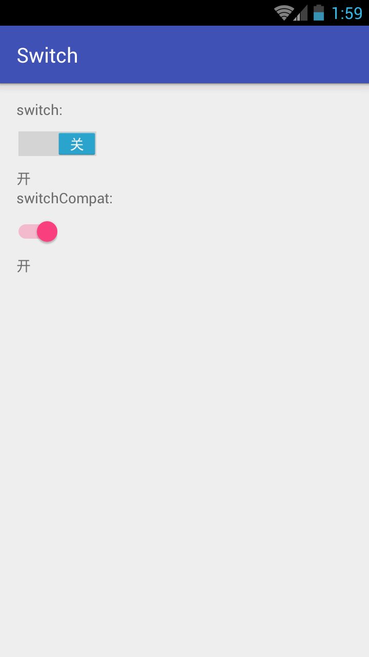 Android 开关控件Switch