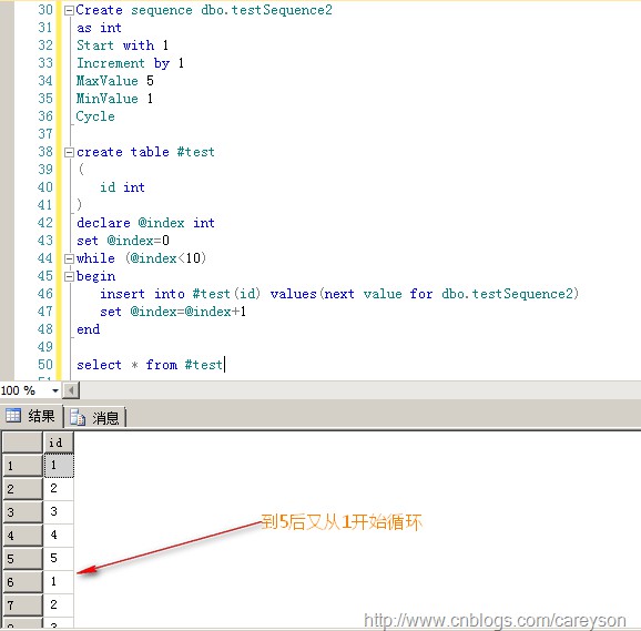 SQL Server新特性SequenceNumber用法介绍