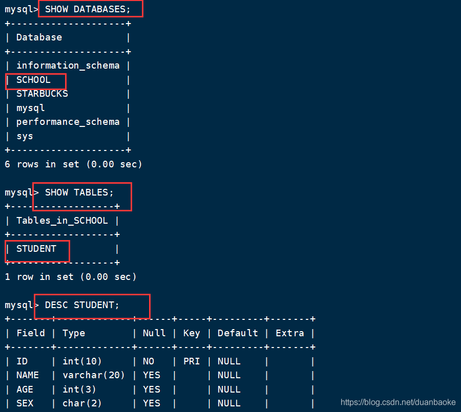 MySQL 数据库 增删查改、克隆、外键 等操作总结