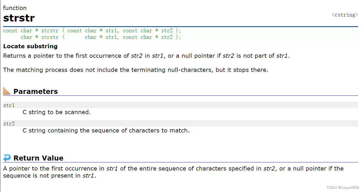 C语言模拟实现strstr函数的示例代码