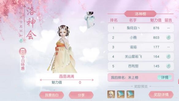 花与剑洛神会活动汇总 洛神会活动奖励有什么