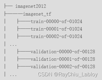 将imagenet2012数据为tensorflow的tfrecords格式并跑验证的详细过程