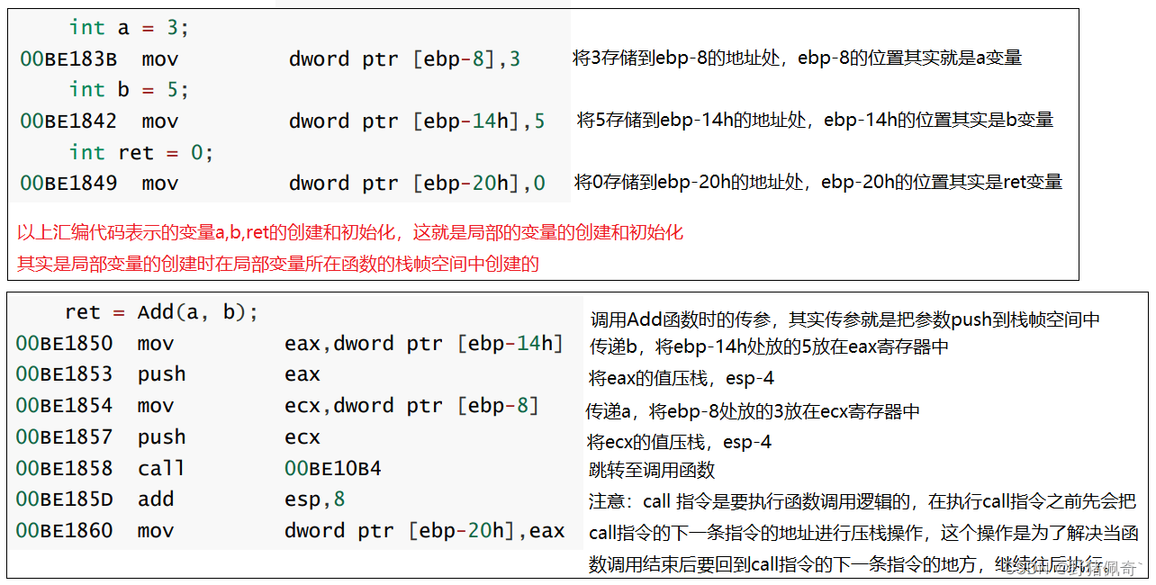 C语言超详细讲解函数栈帧的创建和销毁