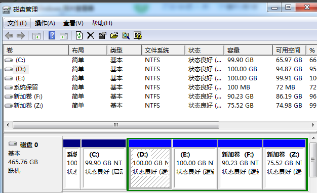 windows7电脑分区怎么分