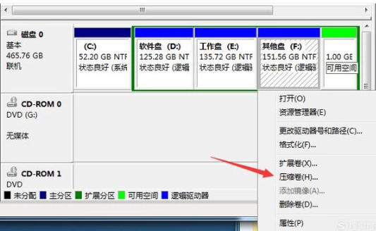 windows7怎么给固态硬盘分区