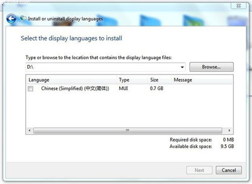 如何安装windows7 64中文语言包