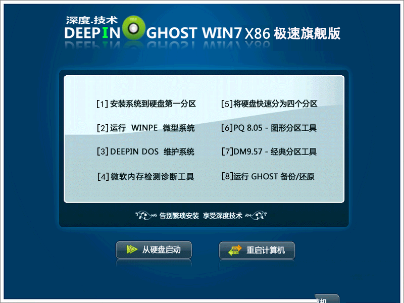 深度技术Ghost windows7系统旗舰版制作方法