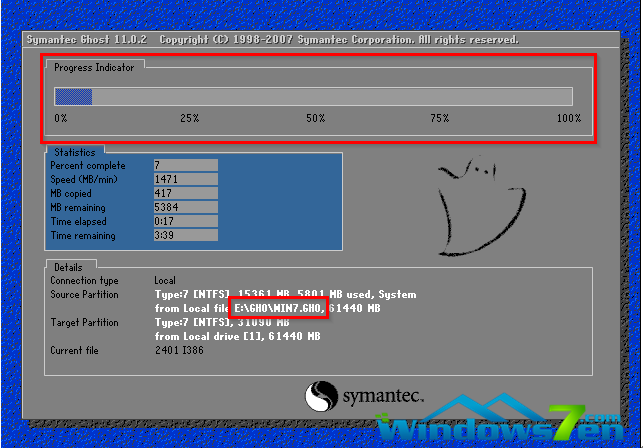 电脑公司ghostwindows7sp264位安装教程