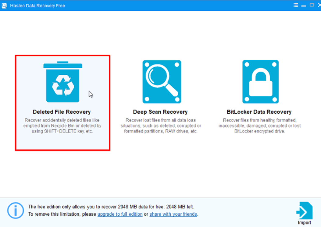 档案救援软体Hasleo Data Recovery