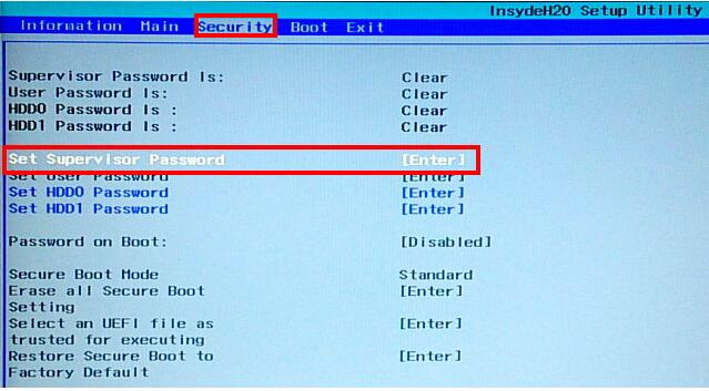 UEFI主机板关闭Secure Boot