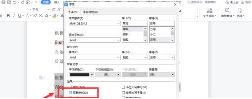 word文档删除线怎么变红