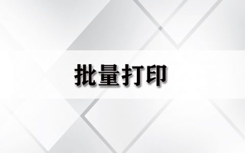 批量打印大全-批量打印哪个好[软件使用技术学习]