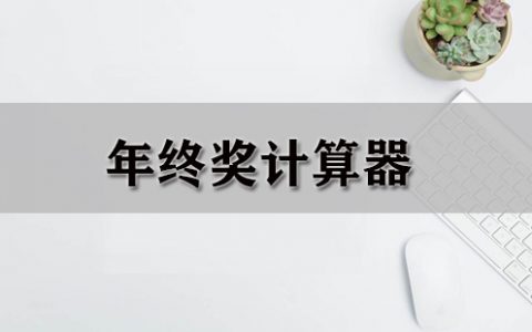 年终奖计算器大全-年终奖计算器哪个好[软件使用技术学习]